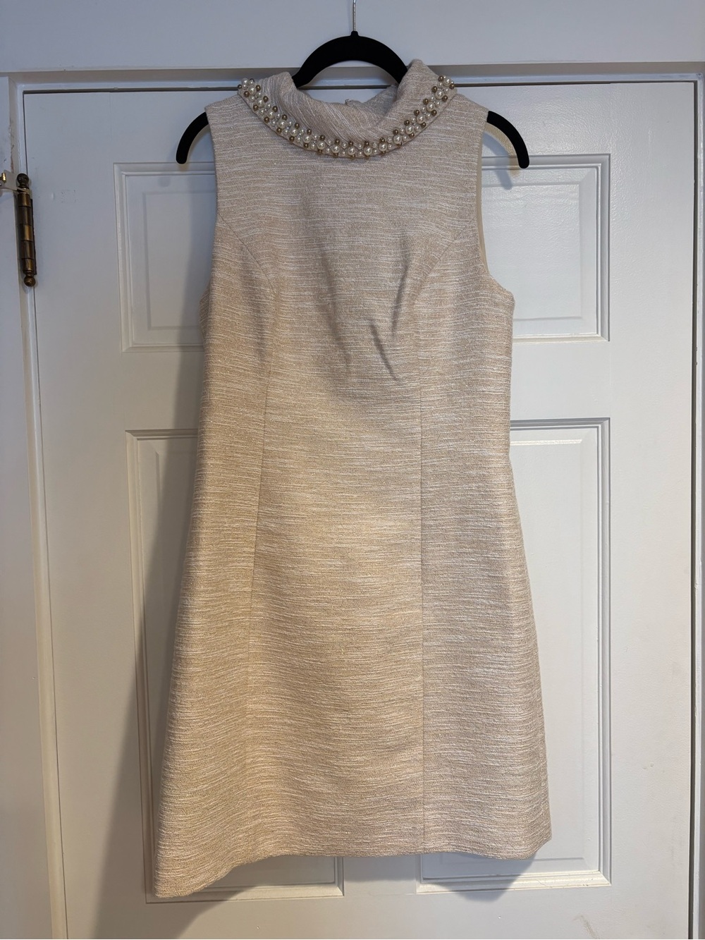 Lilly Pulitzer Cream Pearl-Collar Dress
